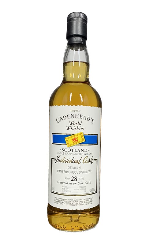 Cadenhead's World Whiskies Cameronbridge 28 YO